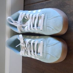 Adidas Mint Green Gum Sole Sneakers